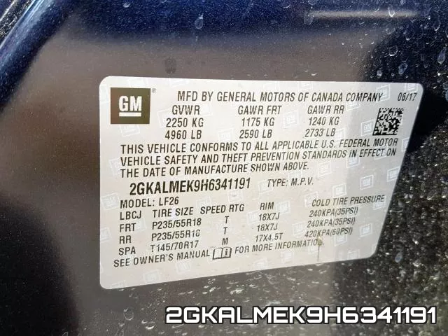 2GKALMEK9H6341191 фото 2