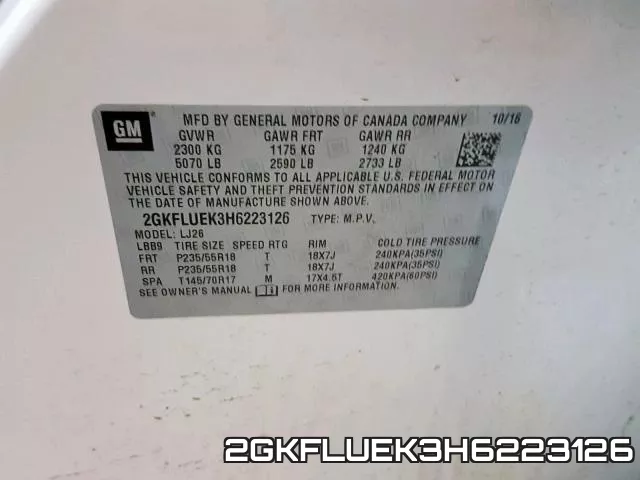 2GKFLUEK3H6223126 фото 2