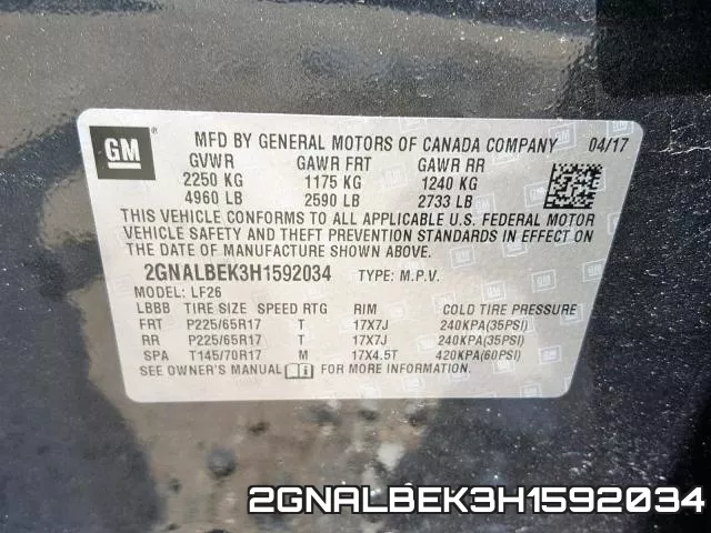 2GNALBEK3H1592034 фото 2