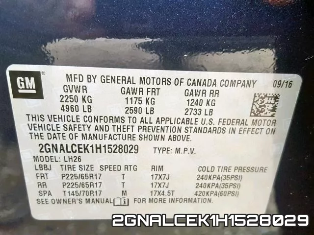 2GNALCEK1H1528029 фото 2
