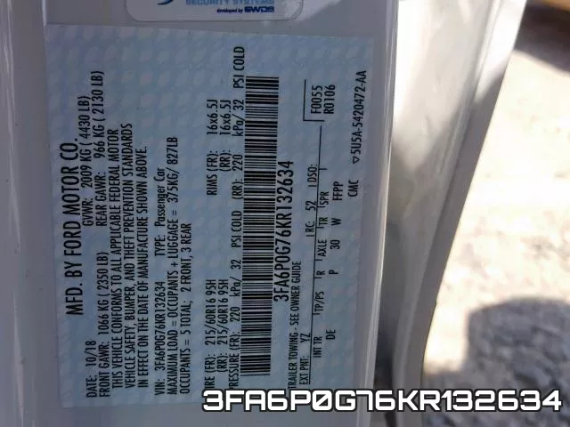 3FA6P0G76KR132634 фото 2