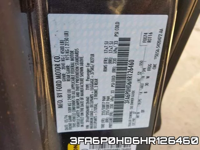 3FA6P0HD6HR126460 фото 2