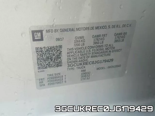 3GCUKREC0JG179429 фото 2