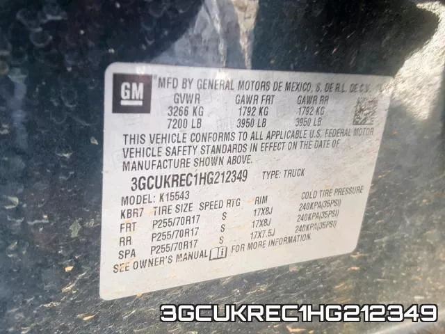 3GCUKREC1HG212349 фото 2