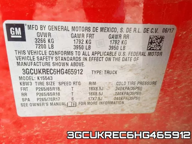 3GCUKREC6HG465912 фото 2