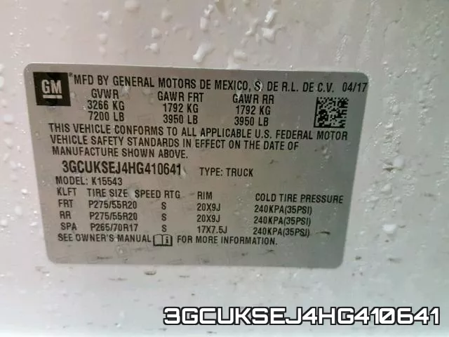 3GCUKSEJ4HG410641 фото 2