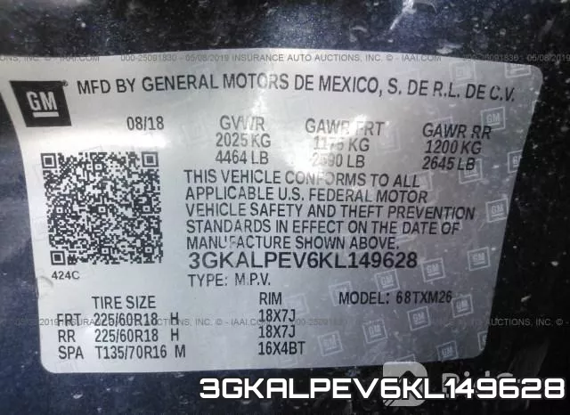 3GKALPEV6KL149628 фото 10