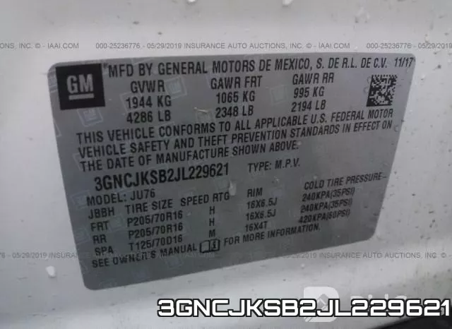 3GNCJKSB2JL229621 фото 10