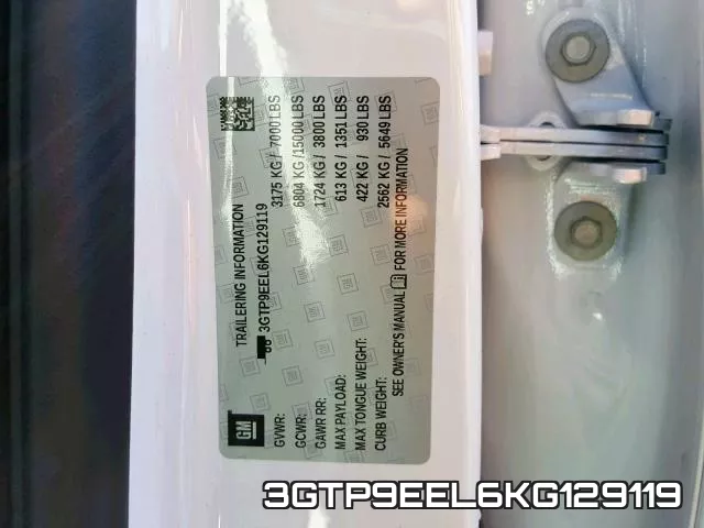 3GTP9EEL6KG129119 фото 2