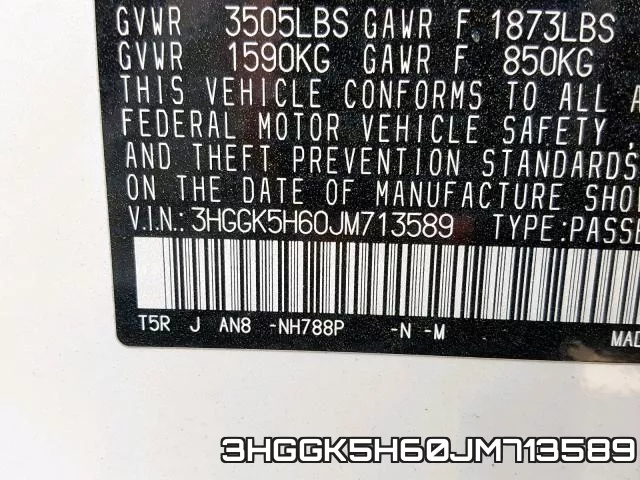 3HGGK5H60JM713589 фото 2