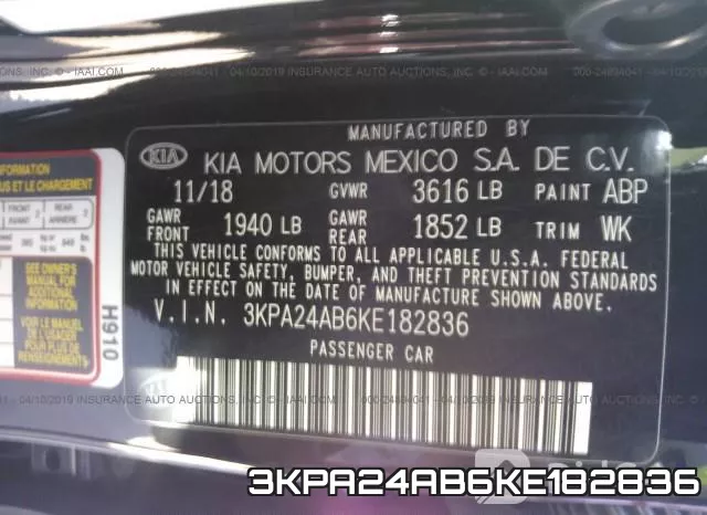 3KPA24AB6KE182836 фото 10
