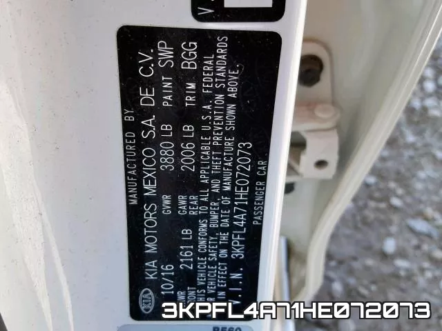 3KPFL4A71HE072073 фото 2