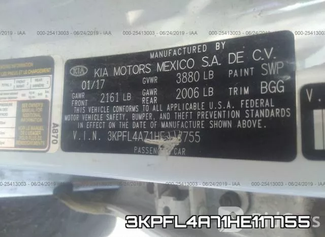 3KPFL4A71HE117755 фото 10
