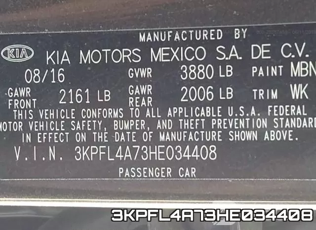 3KPFL4A73HE034408 фото 10
