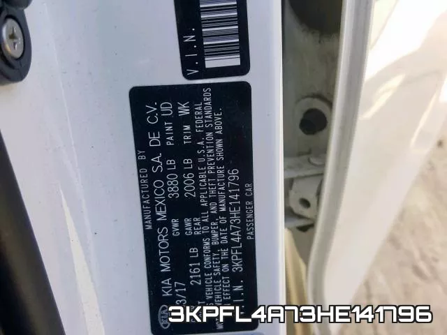3KPFL4A73HE141796 фото 2