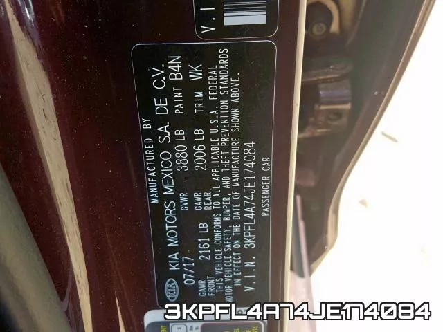 3KPFL4A74JE174084 фото 2