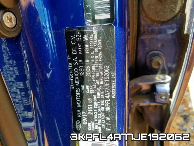 3KPFL4A77JE192062 фото 2