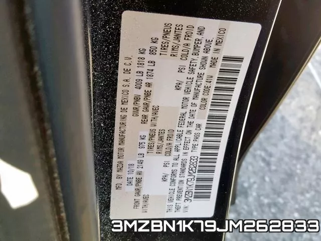 3MZBN1K79JM262833 фото 2