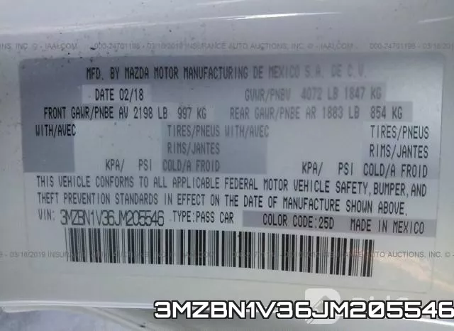 3MZBN1V36JM205546 фото 10