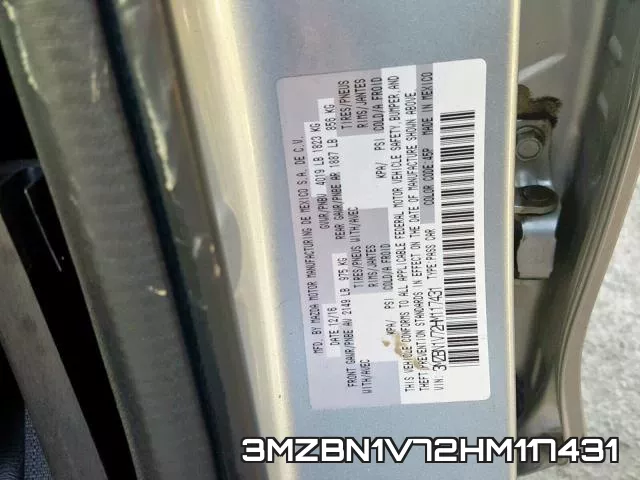 3MZBN1V72HM117431 фото 2