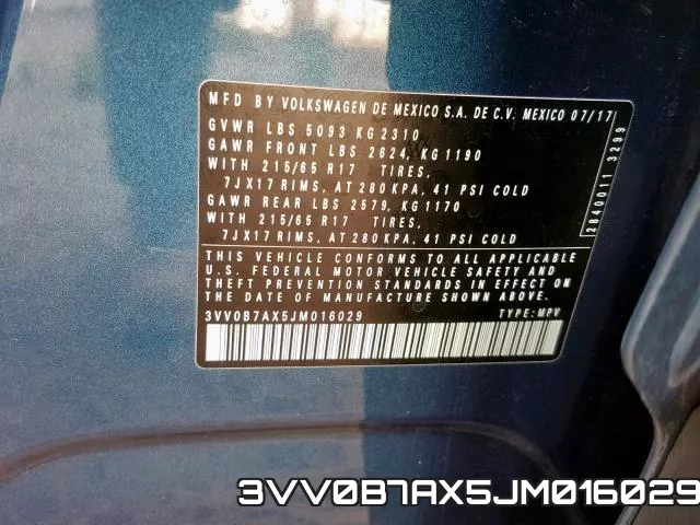 3VV0B7AX5JM016029 фото 2