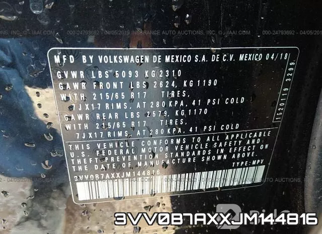 3VV0B7AXXJM144816 фото 10