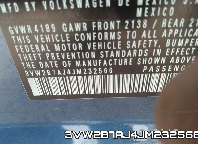 3VW2B7AJ4JM232566 фото 10