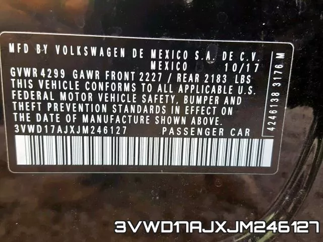 3VWD17AJXJM246127 фото 2