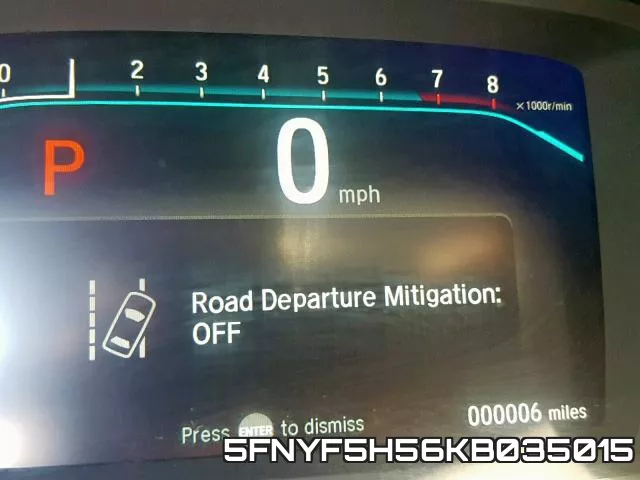 5FNYF5H56KB035015 фото 9