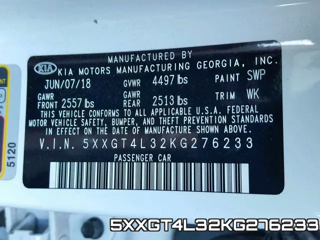5XXGT4L32KG276233 фото 2