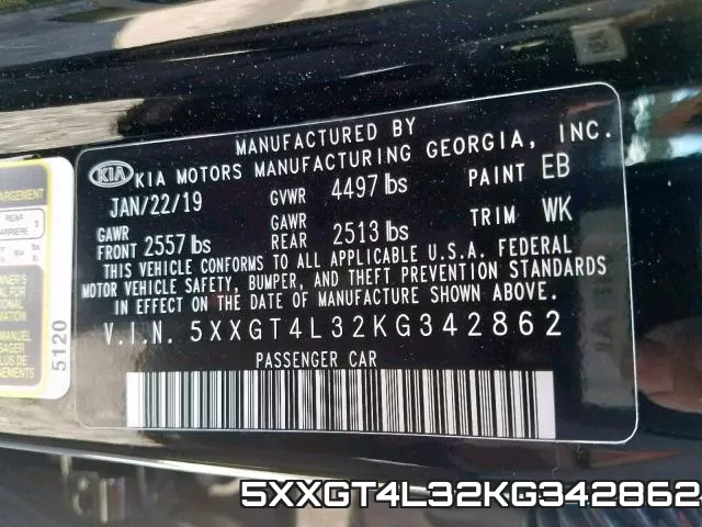 5XXGT4L32KG342862 фото 2