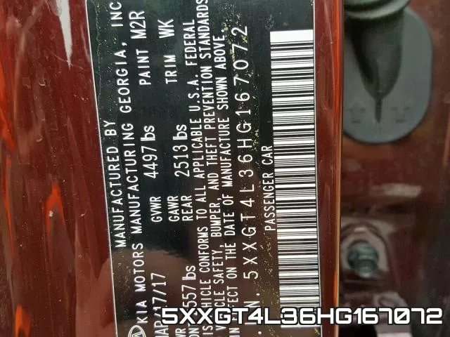 5XXGT4L36HG167072 фото 2