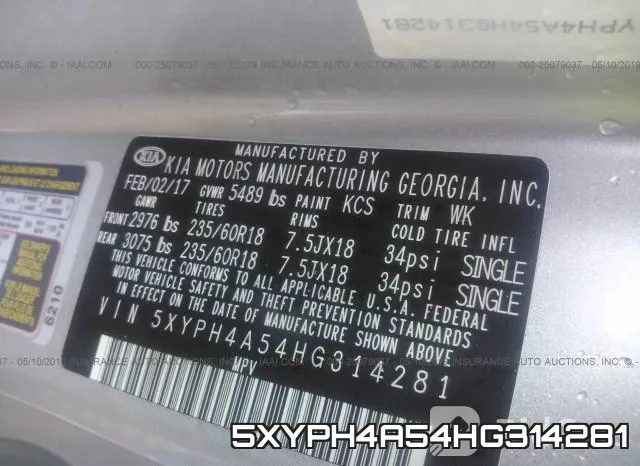 5XYPH4A54HG314281 фото 10