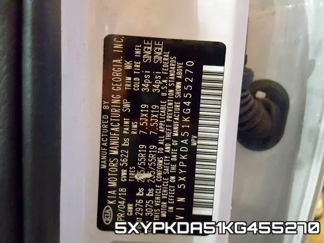 5XYPKDA51KG455270 фото 2