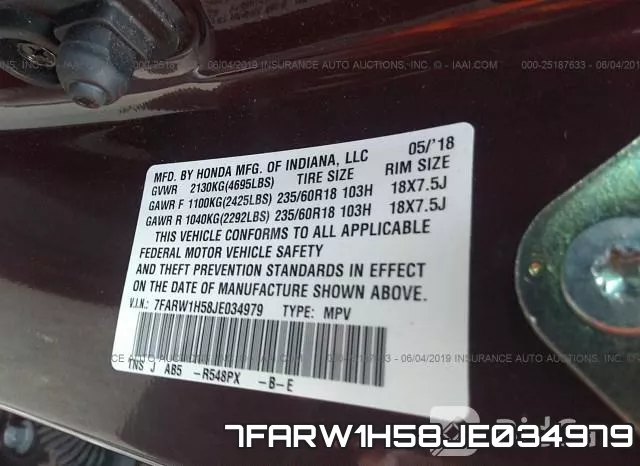 7FARW1H58JE034979 фото 10