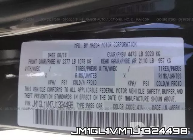 JM1GL1VM7J1324498 фото 10