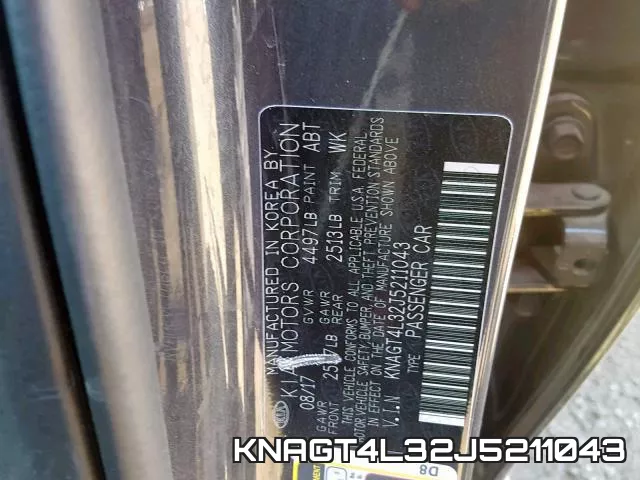 KNAGT4L32J5211043 фото 2