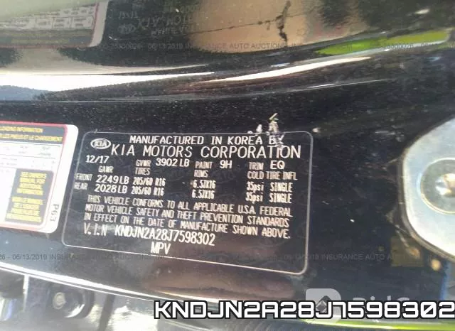 KNDJN2A28J7598302 фото 10