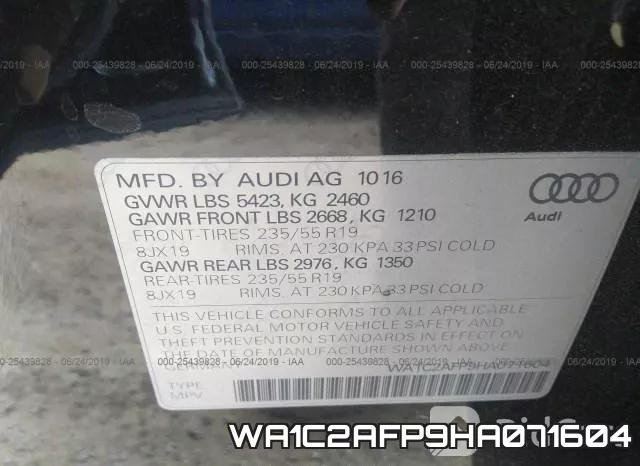 WA1C2AFP9HA071604 фото 10