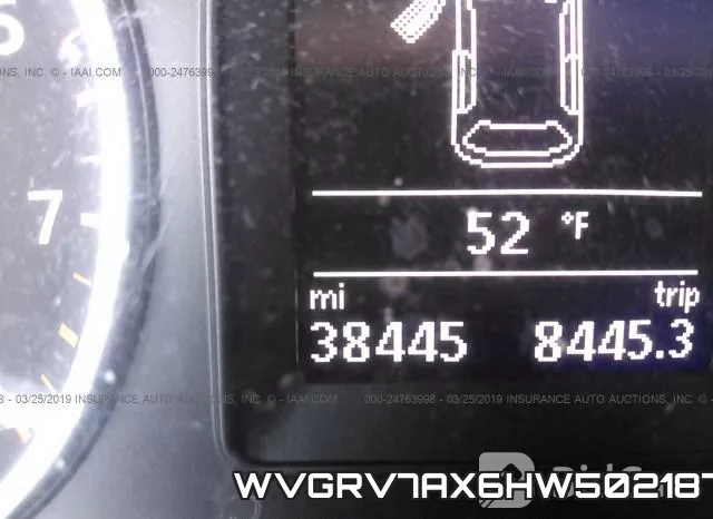 WVGRV7AX6HW502187 фото 8