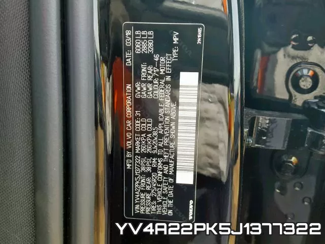 YV4A22PK5J1377322 фото 2