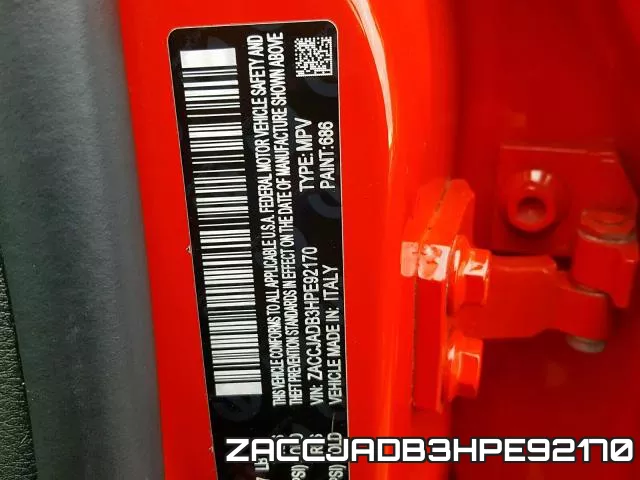 ZACCJADB3HPE92170 фото 2