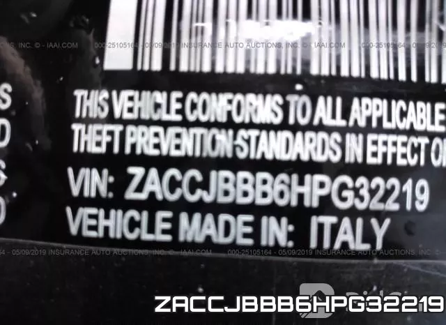 ZACCJBBB6HPG32219 фото 10