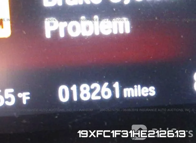 19XFC1F31HE212613 фото 8