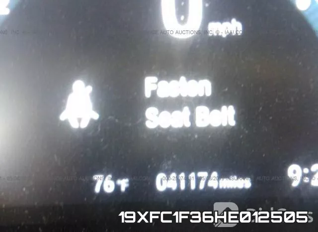 19XFC1F36HE012505 фото 8