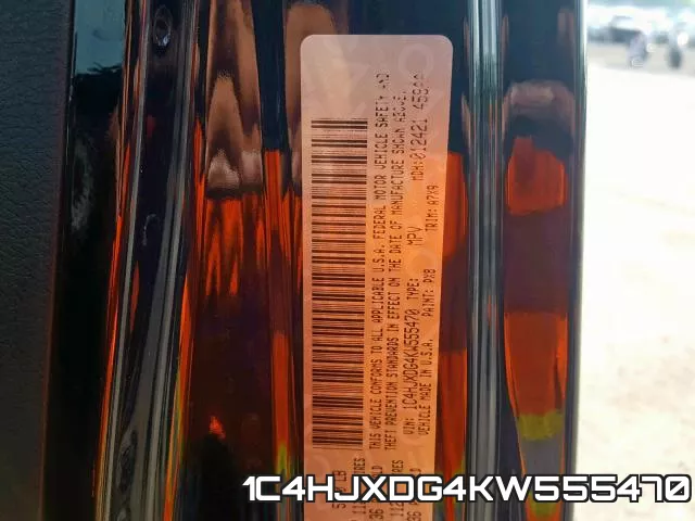1C4HJXDG4KW555470 фото 2