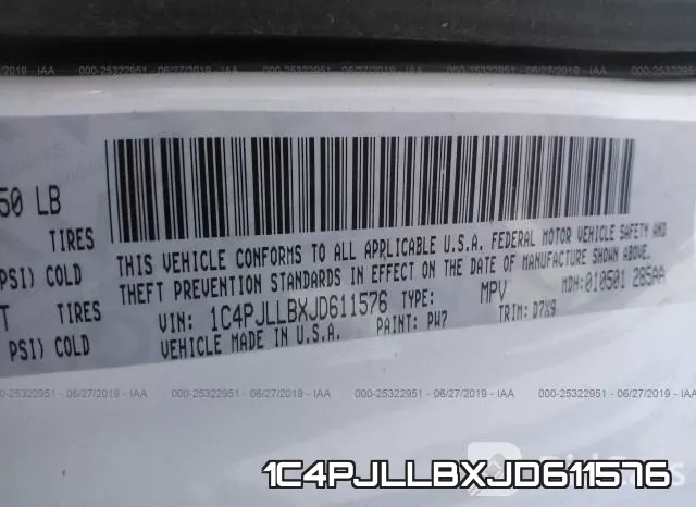 1C4PJLLBXJD611576 фото 10