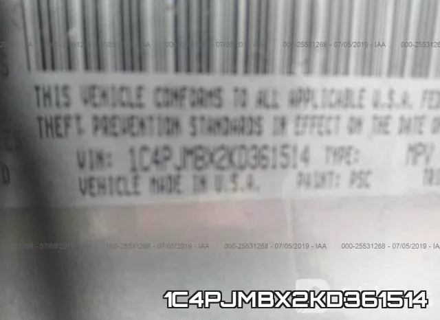 1C4PJMBX2KD361514 фото 10