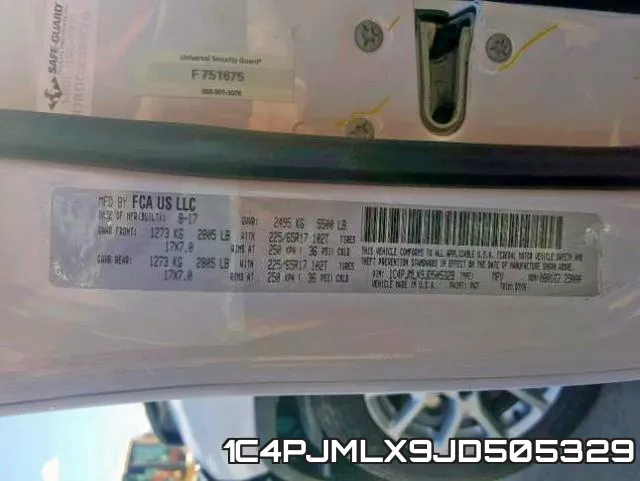 1C4PJMLX9JD505329 фото 2