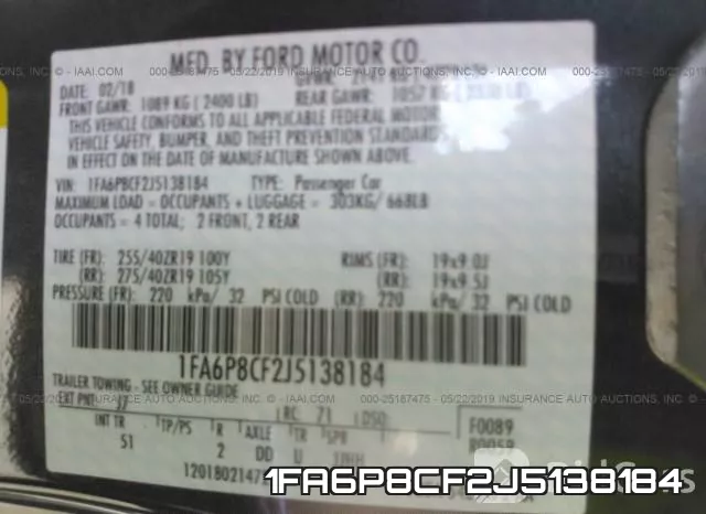 1FA6P8CF2J5138184 фото 10